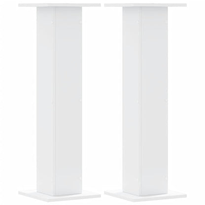 Plantenstandaards 2 st 30x30x95 cm bewerkt hout wit