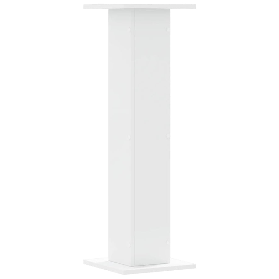 Plantenstandaards 2 st 30x30x95 cm bewerkt hout wit