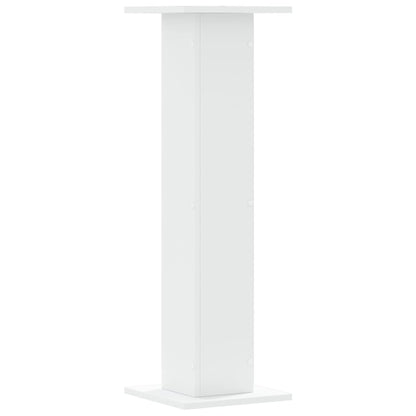 Plantenstandaards 2 st 30x30x95 cm bewerkt hout wit