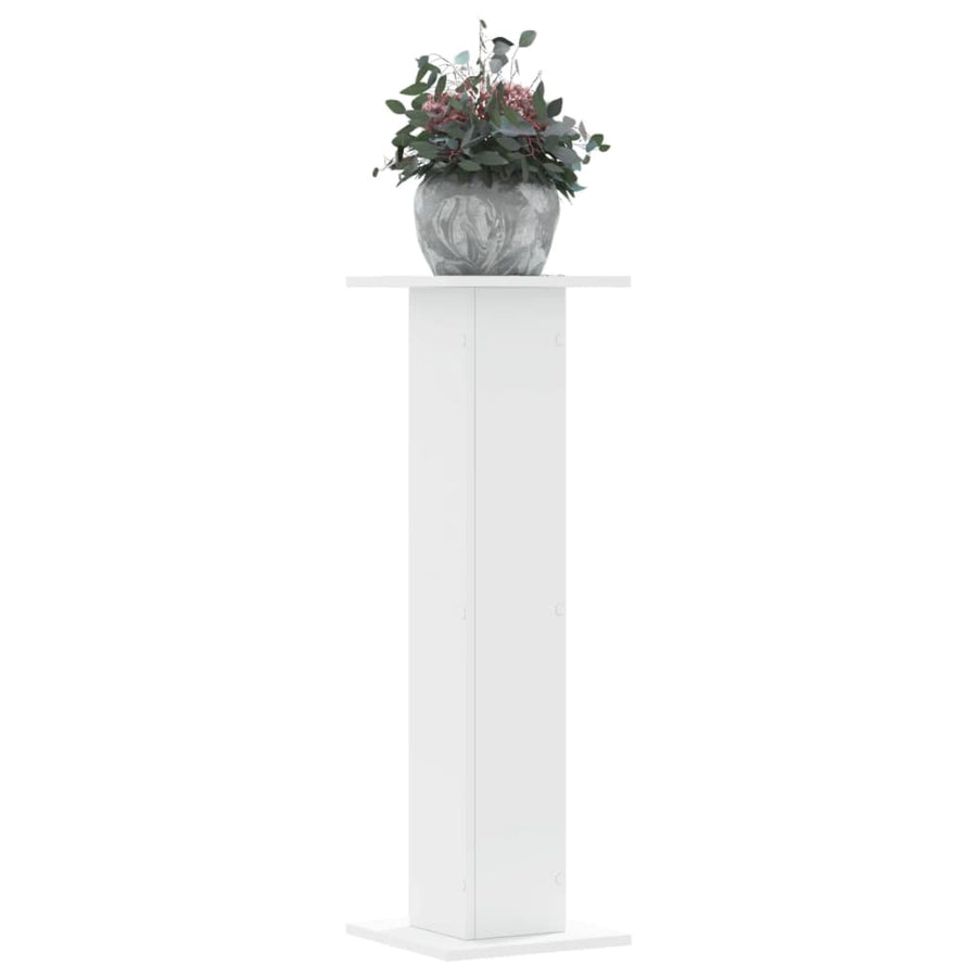 Plantenstandaards 2 st 30x30x95 cm bewerkt hout wit