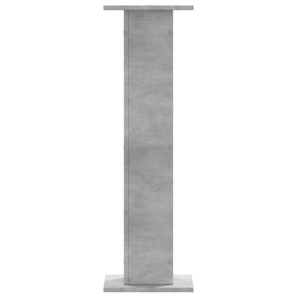 Plantenstandaards 2 st 30x30x95 cm bewerkt hout betongrijs