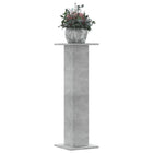 Plantenstandaarden 2 st 30x30x95 cm betongrijs bewerkt hout