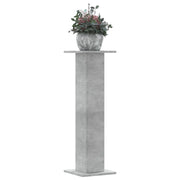 Plantenstandaarden 2 st 30x30x95 cm betongrijs bewerkt hout