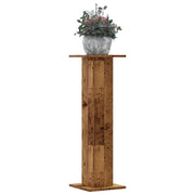 Plantenstandaard 2 st 95 cm bewerkt hout oud houtkleurig