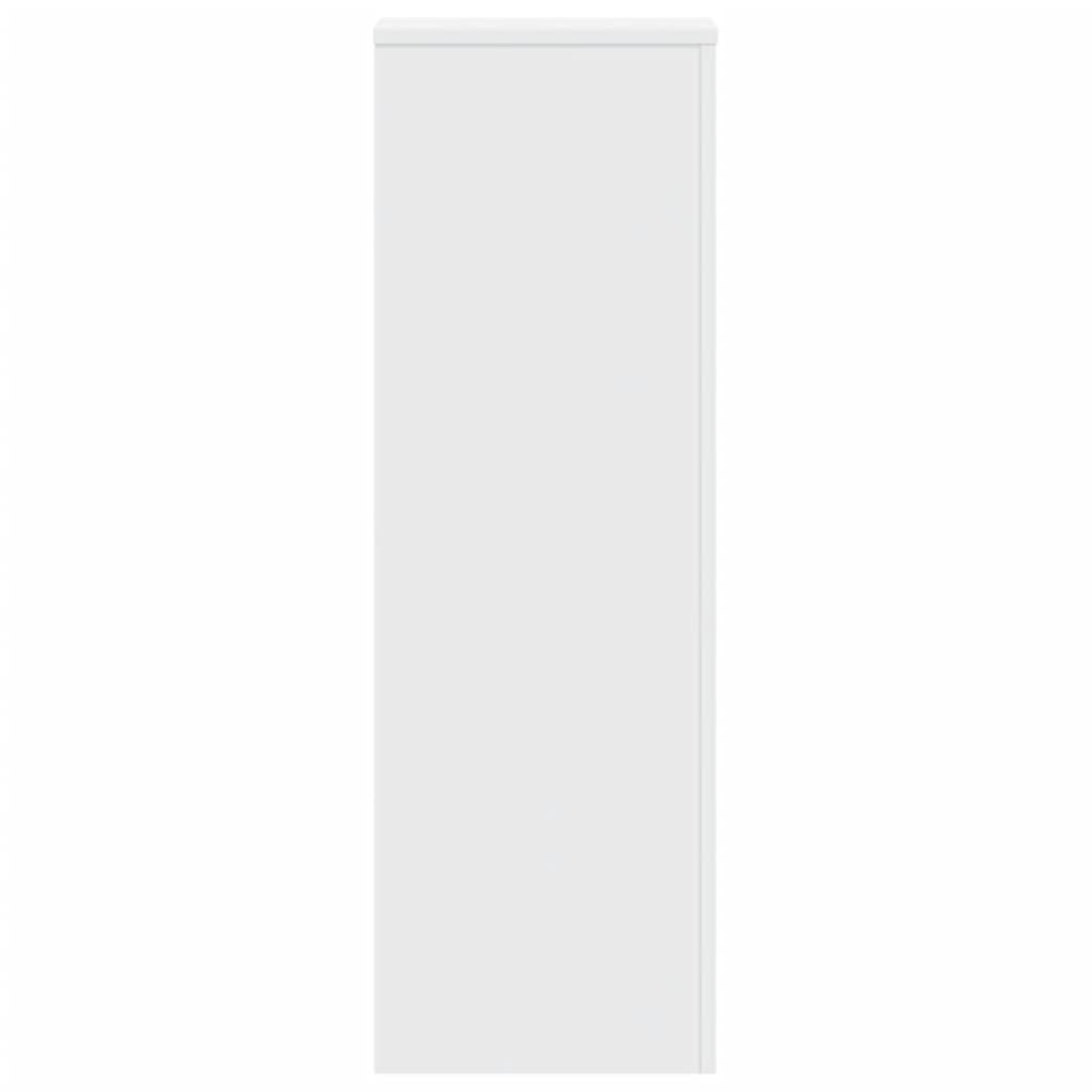 Plantenstandaards 2 st 33x33x100 cm bewerkt hout wit