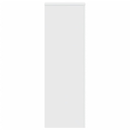 Plantenstandaards 2 st 33x33x100 cm bewerkt hout wit