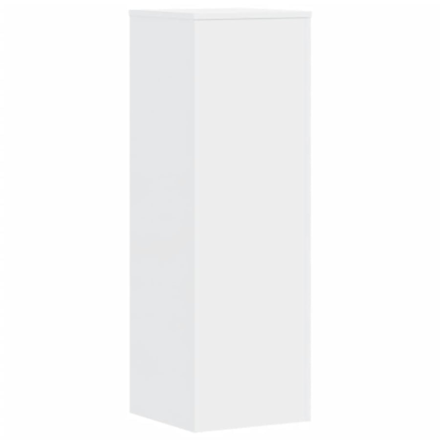 Plantenstandaards 2 st 33x33x100 cm bewerkt hout wit
