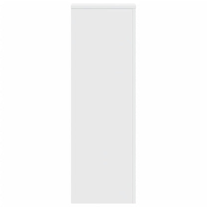 Plantenstandaards 2 st 33x33x100 cm bewerkt hout wit