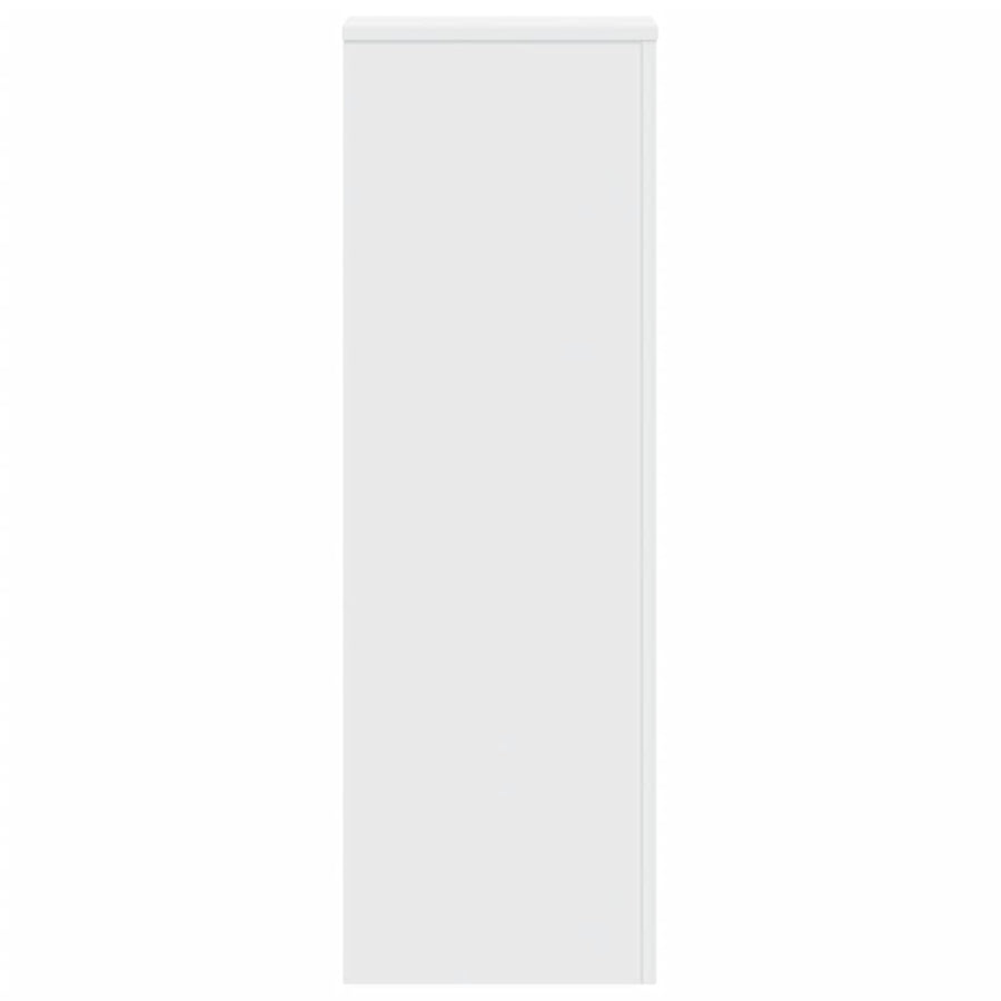 Plantenstandaards 2 st 33x33x100 cm bewerkt hout wit