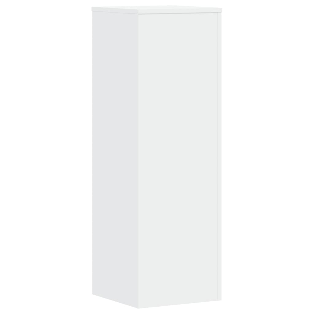 Plantenstandaards 2 st 33x33x100 cm bewerkt hout wit