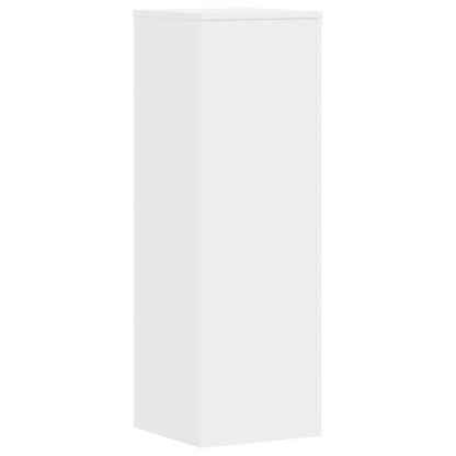 Plantenstandaards 2 st 33x33x100 cm bewerkt hout wit