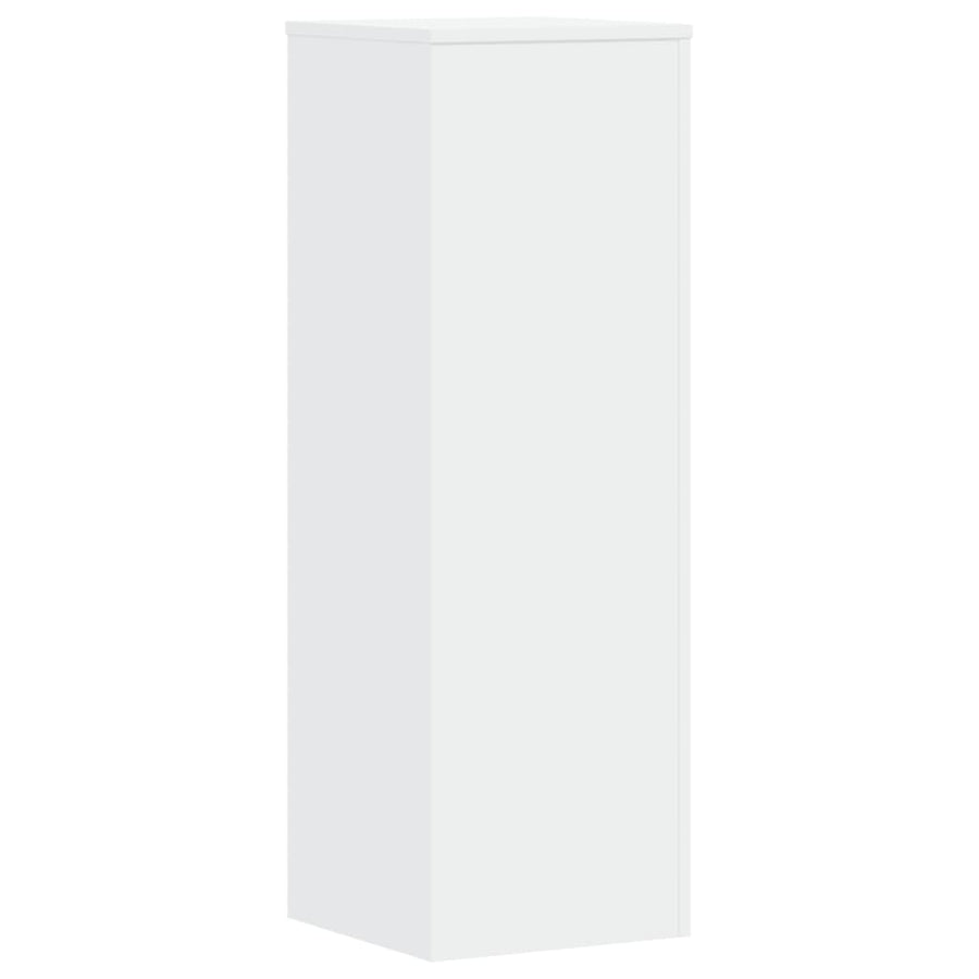 Plantenstandaards 2 st 33x33x100 cm bewerkt hout wit
