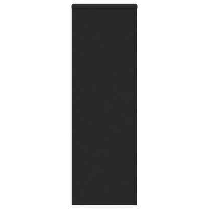 Plantenstandaards 2 st 33x33x100 cm bewerkt hout zwart