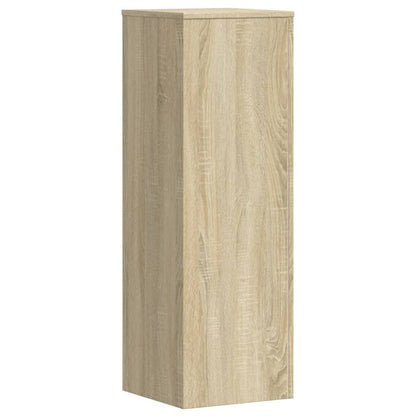Plantenstandaards 2 st 33x33x100 cm bewerkt hout sonoma eiken