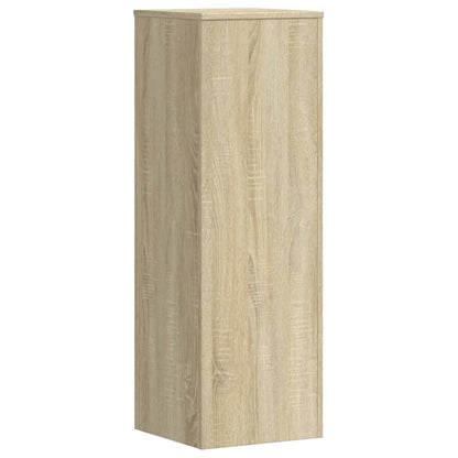 Plantenstandaards 2 st 33x33x100 cm bewerkt hout sonoma eiken