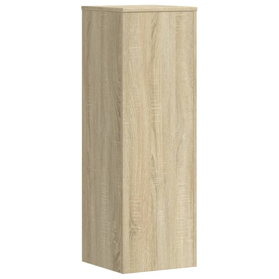 Plantenstandaards 2 st 33x33x100 cm bewerkt hout sonoma eiken