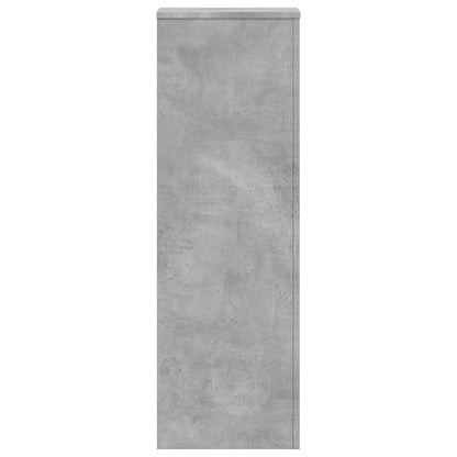 Plantenstandaards 2 st 33x33x100 cm bewerkt hout betongrijs