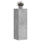 Plantenstandaard 33x33x100 cm bewerkt hout betongrijs 2 stuks