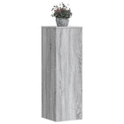 Plant Stands 2 pcs 33x33x100 cm engineered wood grey Sonoma