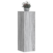Plantenstandaard 2 st 33x33x100 cm bewerkt hout grijs