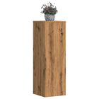 Plantenstandaard 33x33x100 cm artisanaal eiken 2 stuks