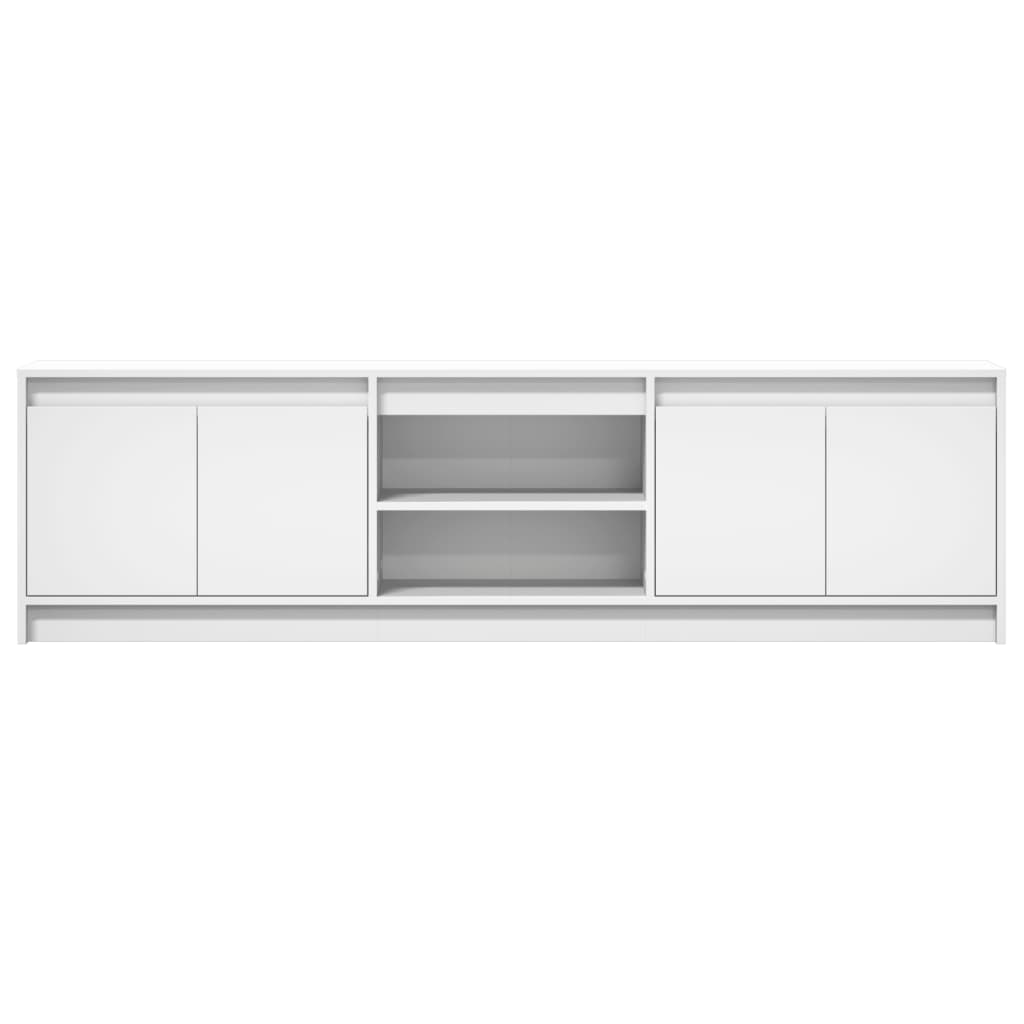 Tv-Meubel Met Led 180X34X50 Cm Bewerkt Hout 180 cm
