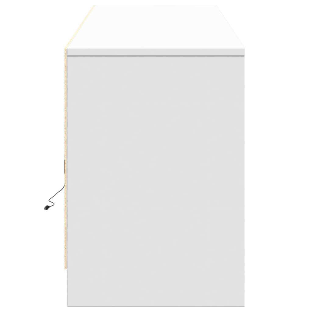 Tv-Meubel Met Led 180X34X50 Cm Bewerkt Hout 180 cm