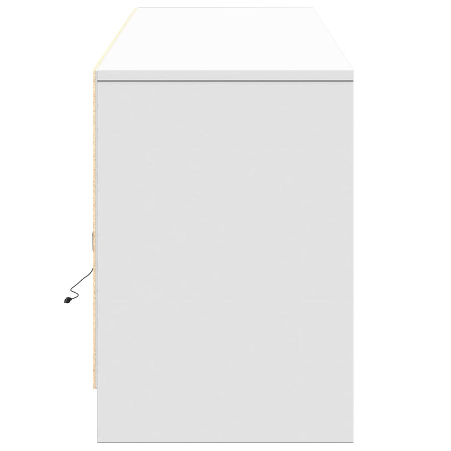 Tv-Meubel Met Led 180X34X50 Cm Bewerkt Hout 180 cm