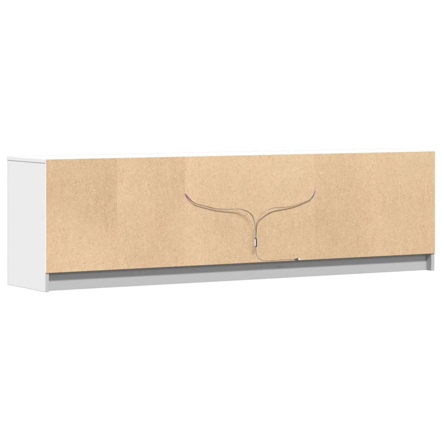 Tv-Meubel Met Led 180X34X50 Cm Bewerkt Hout 180 cm
