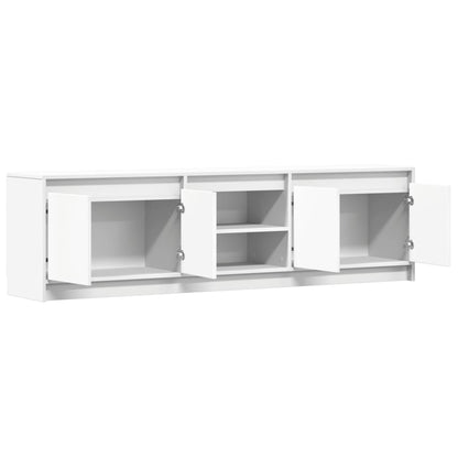 Tv-Meubel Met Led 180X34X50 Cm Bewerkt Hout 180 cm