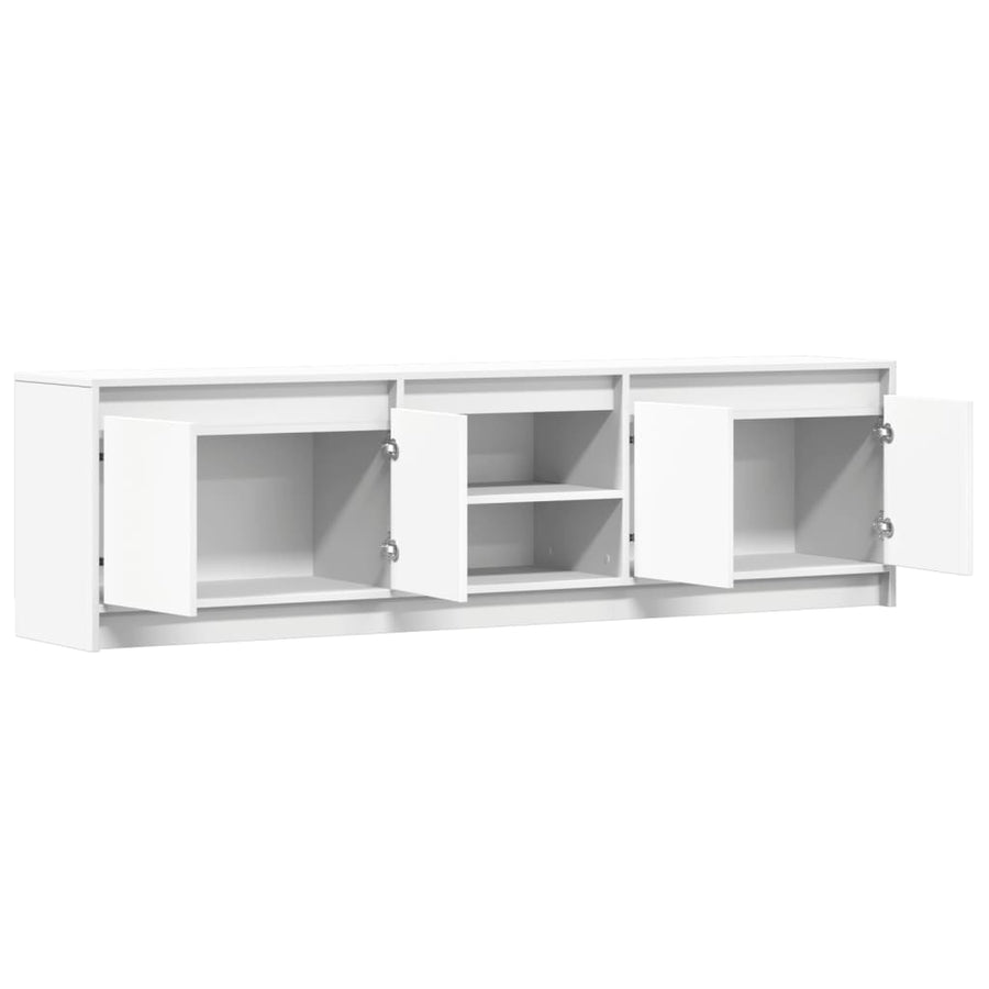 Tv-Meubel Met Led 180X34X50 Cm Bewerkt Hout 180 cm