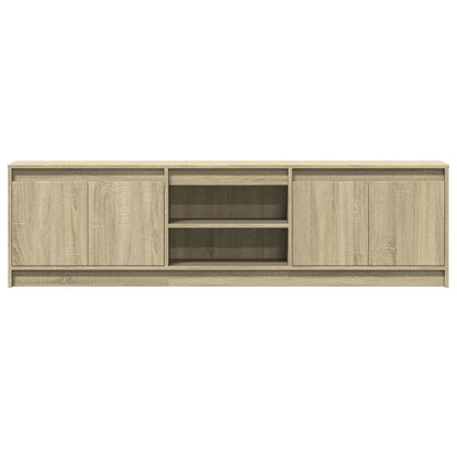 Tv-Meubel Met Led 180X34X50 Cm Bewerkt Hout Sonoma Eikenkleurig