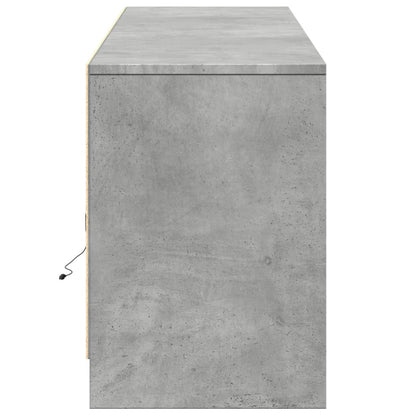 Tv-Meubel Met Led 180X34X50 Cm Bewerkt Hout 180 cm