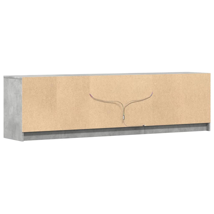 Tv-Meubel Met Led 180X34X50 Cm Bewerkt Hout 180 cm