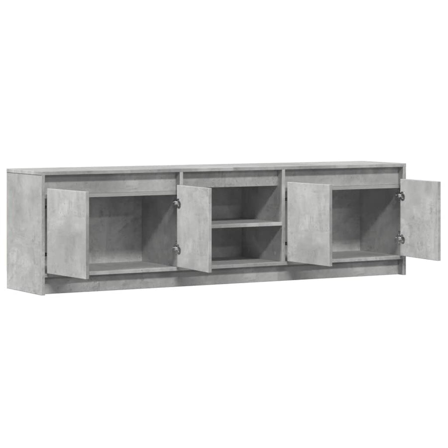 Tv-Meubel Met Led 180X34X50 Cm Bewerkt Hout 180 cm