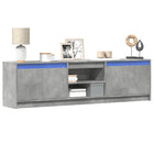 Tv-meubel 180x34x50 cm bewerkt hout grijs led