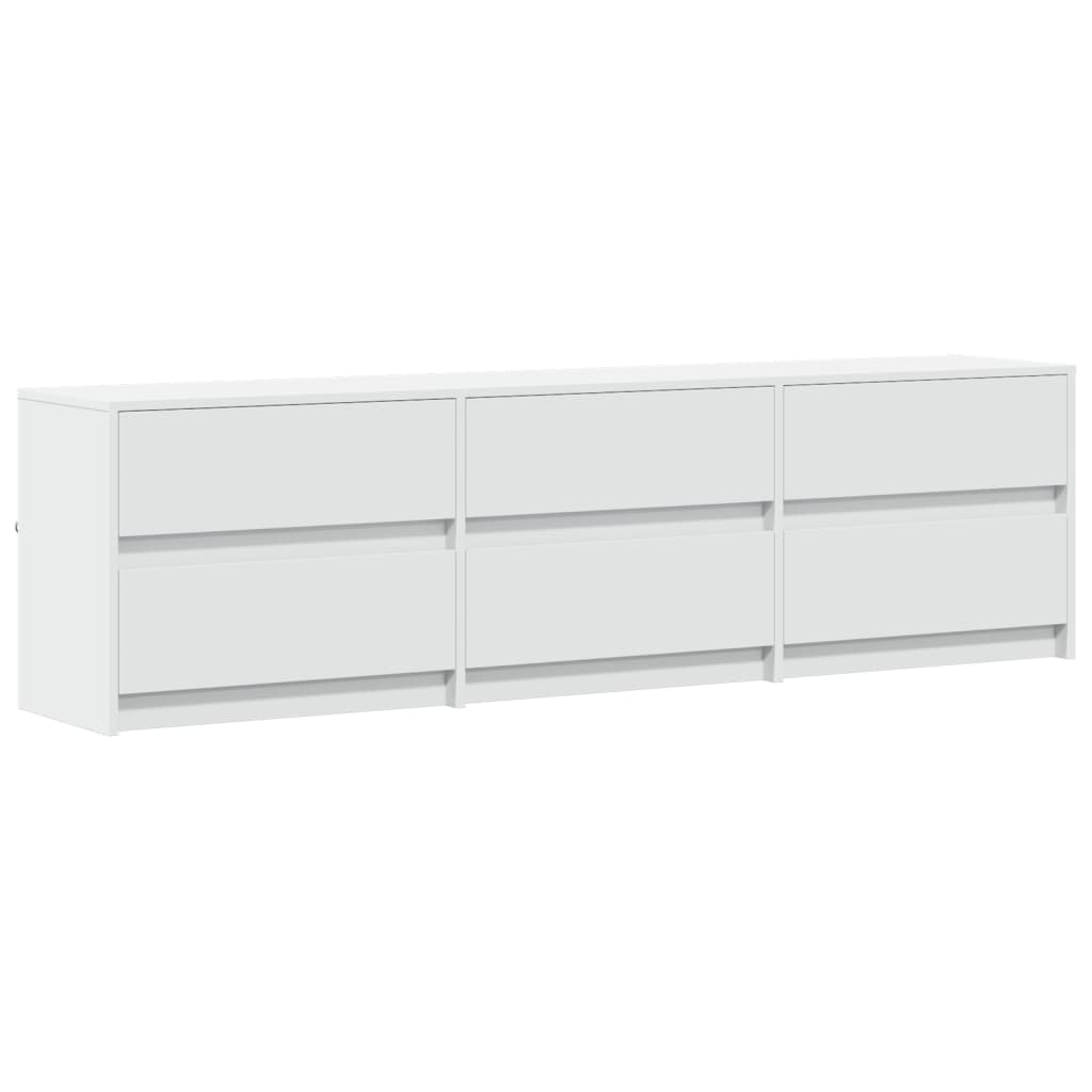Tv-Meubel Met Led 180X34X50 Cm Bewerkt Hout 180 cm