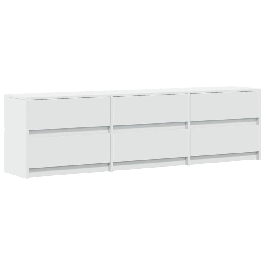 Tv-Meubel Met Led 180X34X50 Cm Bewerkt Hout 180 cm