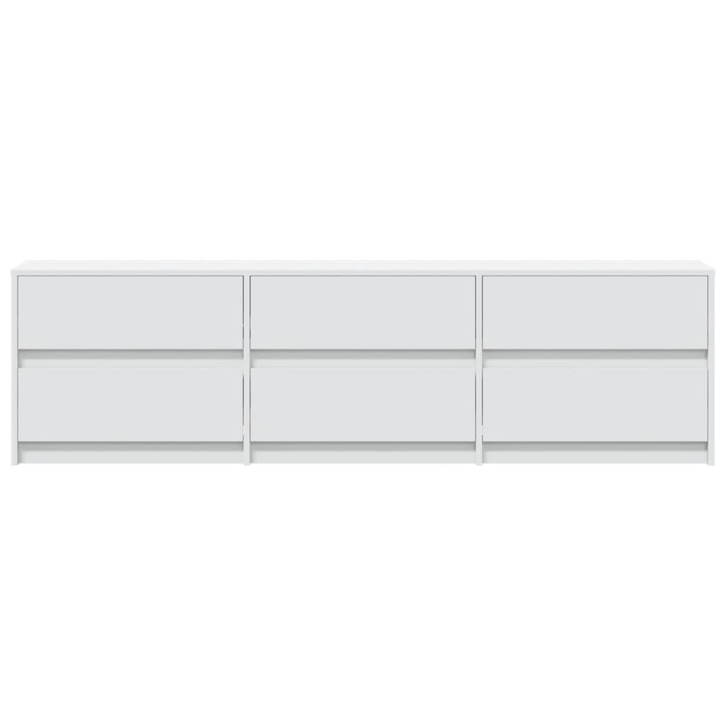Tv-Meubel Met Led 180X34X50 Cm Bewerkt Hout 180 cm
