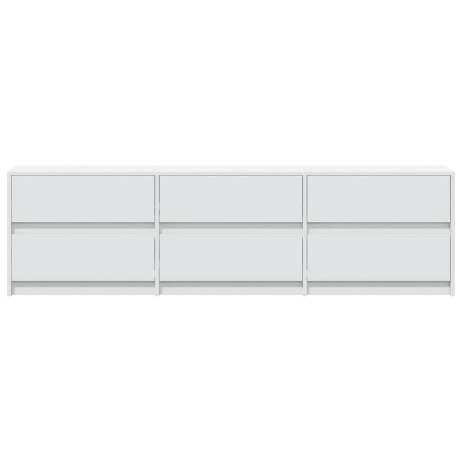 Tv-Meubel Met Led 180X34X50 Cm Bewerkt Hout 180 cm