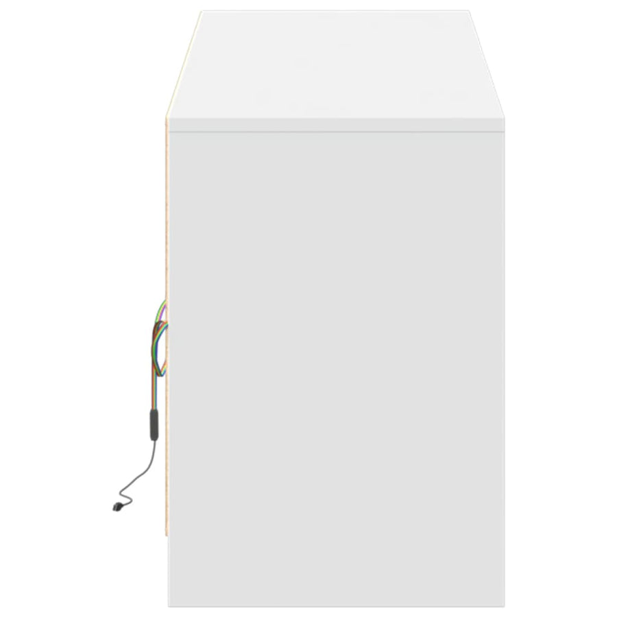 Tv-Meubel Met Led 180X34X50 Cm Bewerkt Hout 180 cm