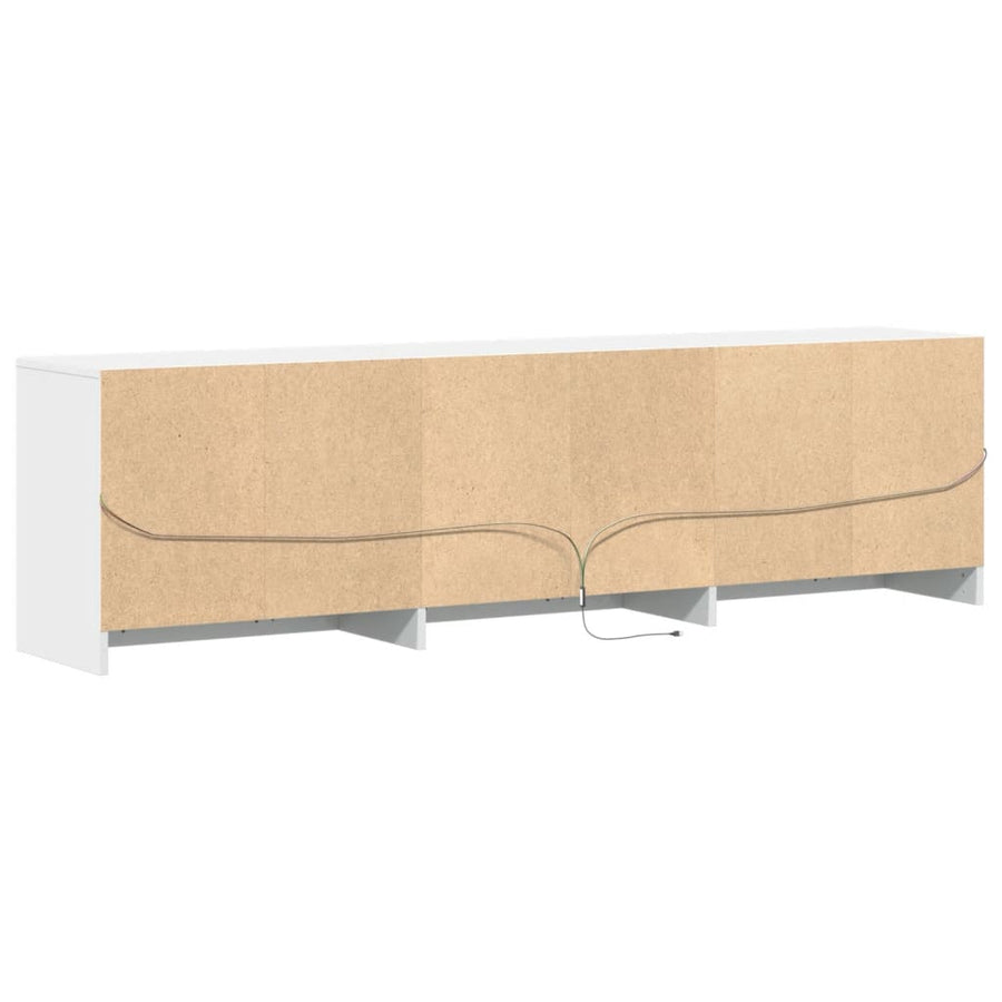 Tv-Meubel Met Led 180X34X50 Cm Bewerkt Hout 180 cm