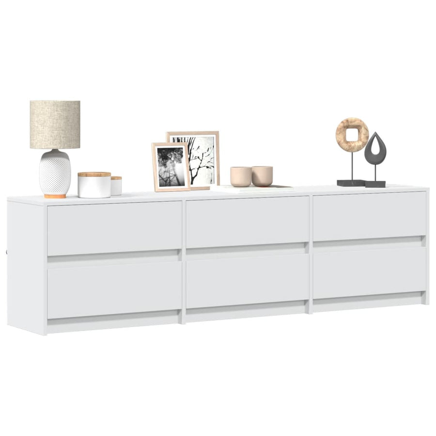 Tv-Meubel Met Led 180X34X50 Cm Bewerkt Hout 180 cm