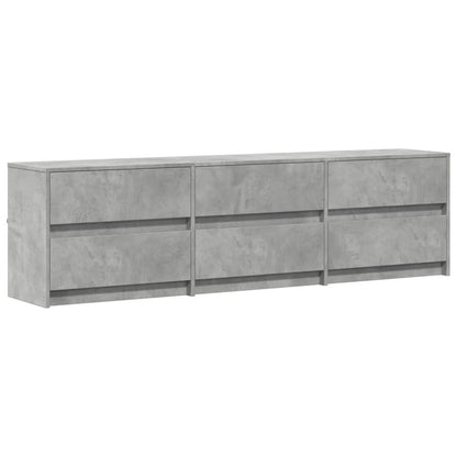 Tv-Meubel Met Led 180X34X50 Cm Bewerkt Hout 180 cm
