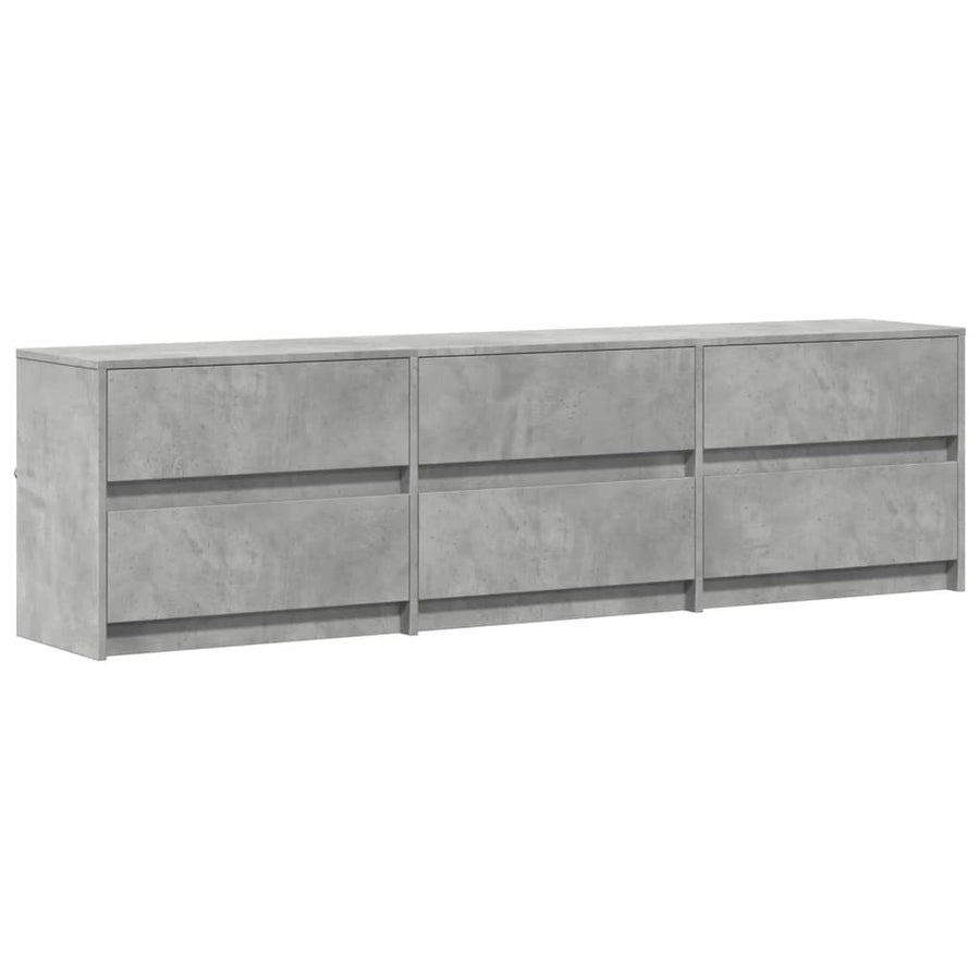 Tv-Meubel Met Led 180X34X50 Cm Bewerkt Hout 180 cm