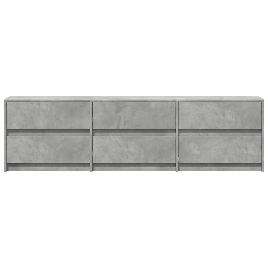 Tv-Meubel Met Led 180X34X50 Cm Bewerkt Hout 180 cm