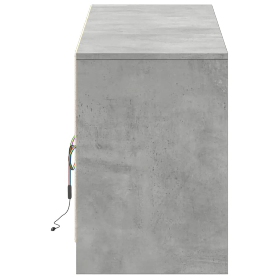 Tv-Meubel Met Led 180X34X50 Cm Bewerkt Hout 180 cm