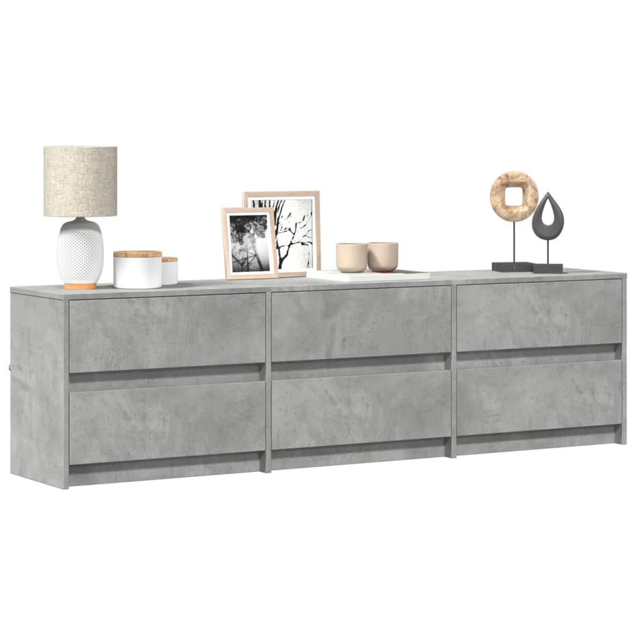 Tv-Meubel Met Led 180X34X50 Cm Bewerkt Hout 180 cm
