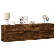 Tv-meubel 180x34x50 cm bewerkt hout gerookt eiken