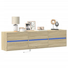 Tv-wandmeubel 180x31x45 cm sonoma eiken